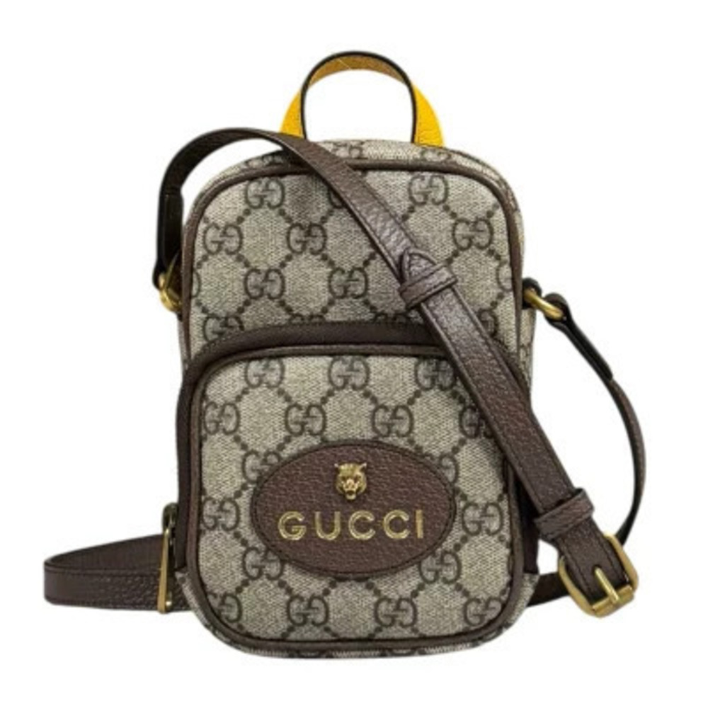 Gucci Neo GG Supreme Shoulder Bag Canvas Beige Cream
